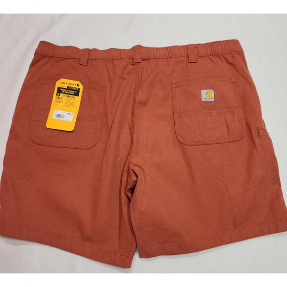 CARHARTT 44 Rugged Flex Relaxed Fit 8 ''Canvas Shorts W44'' x L19'' - Picture 2 of 6